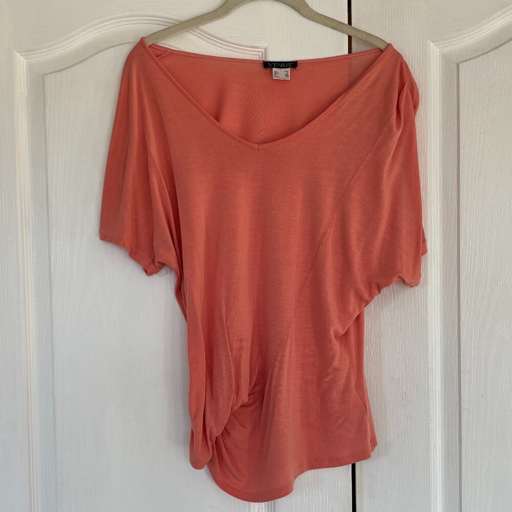 EUC Venus draped V-Neck top - Size M